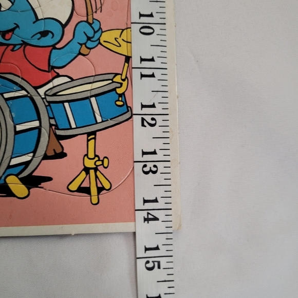 VTG Lot of 2 Child's  Tray Puzzles Smurfs Elmer Fudd - Picture 6 of 11